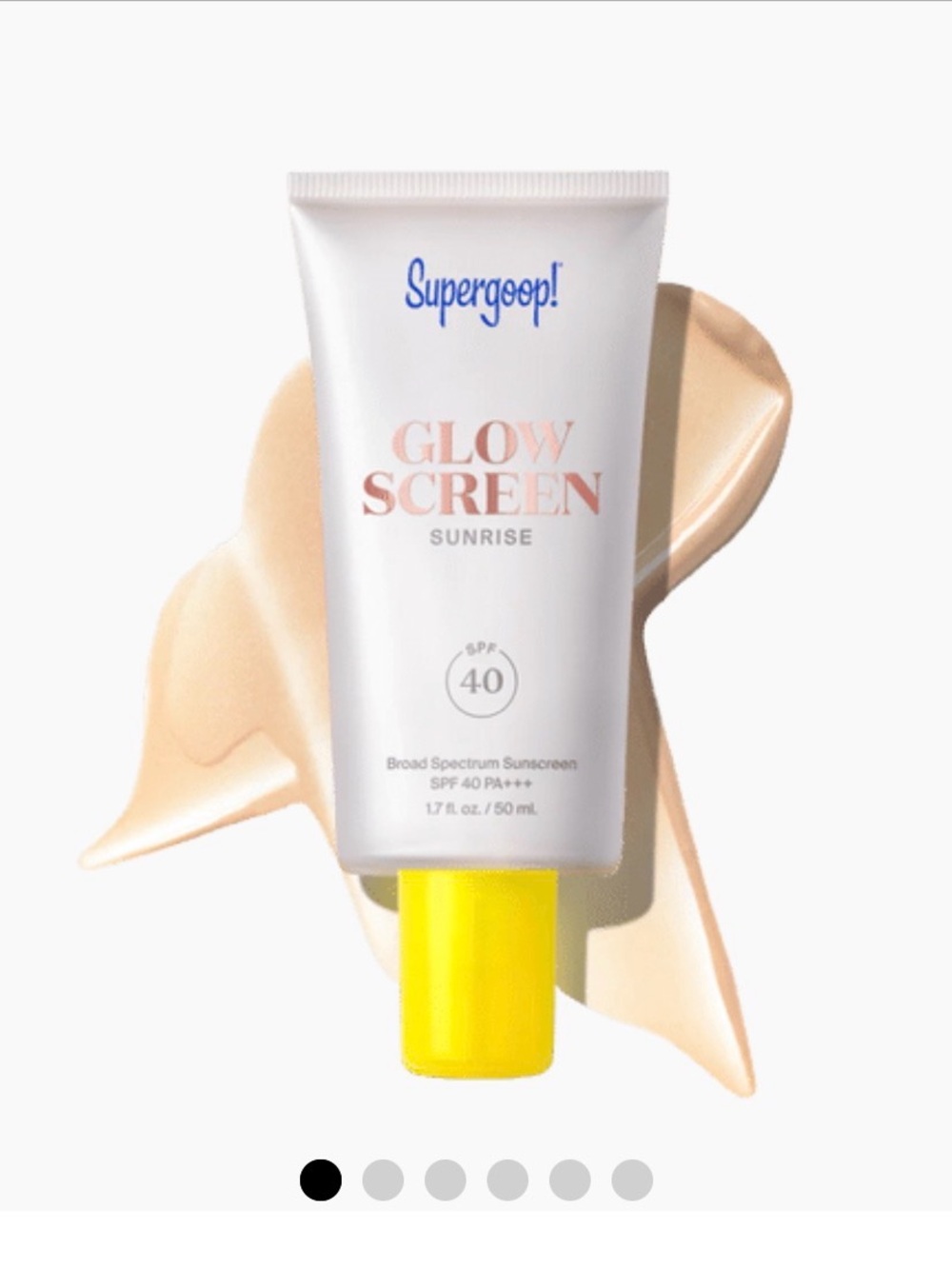 Supergoop! Glow Screen Sunrise SPF 40 - Radiant Glow Sunscreen NWT
